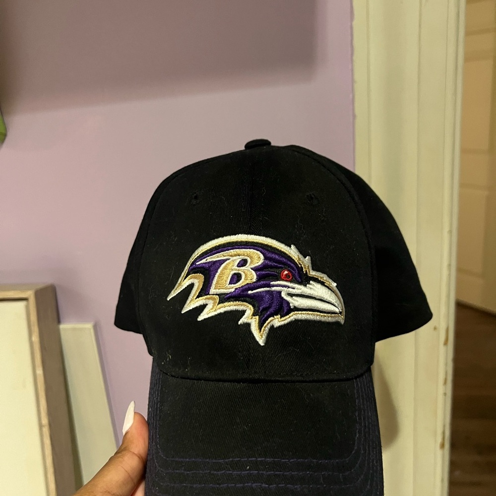 NFL Black Baltimore Ravens Fitted Cap